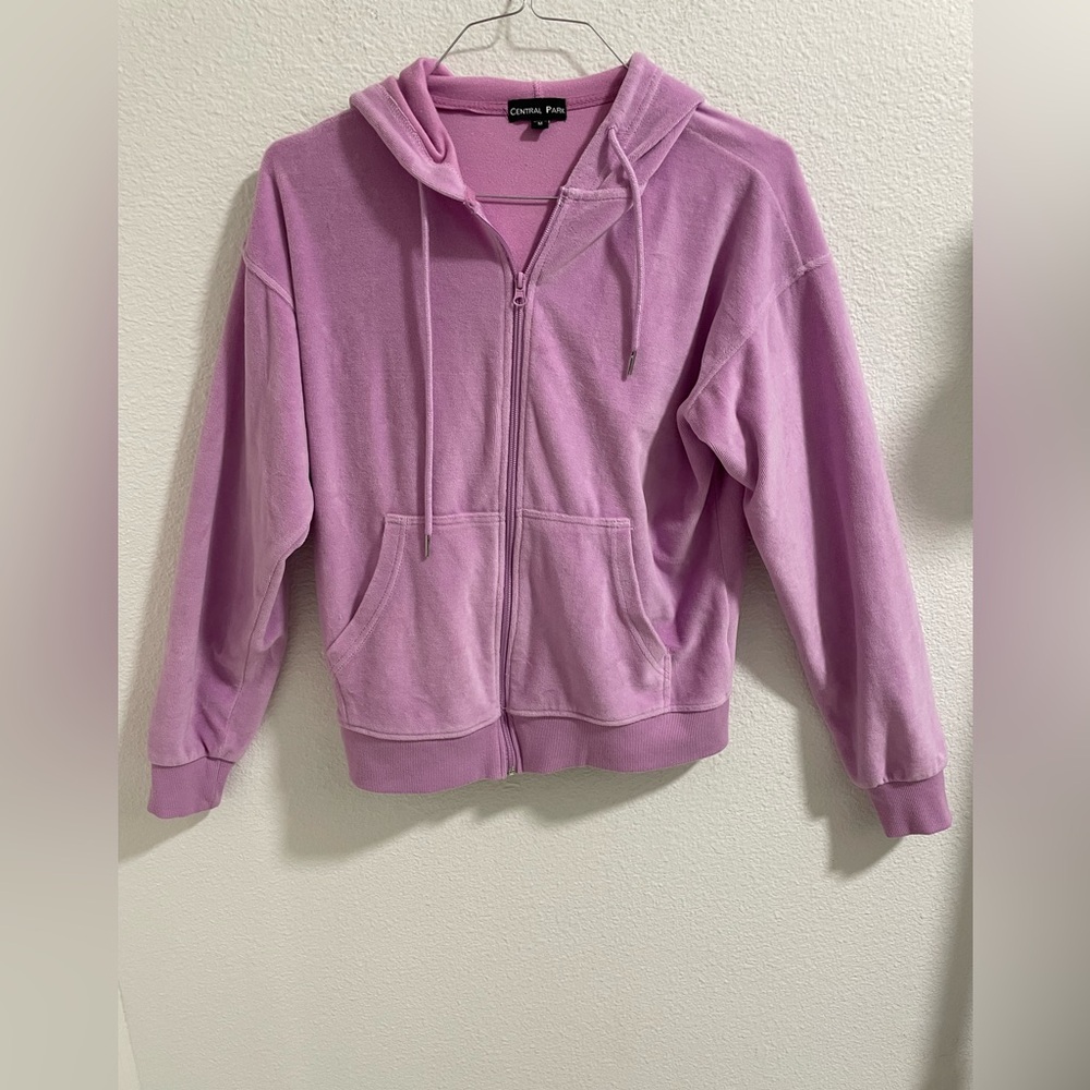 Central Park Lavender zip up jacket